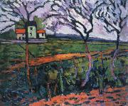 maurice de vlaminck fields,rueil oil painting on canvas
